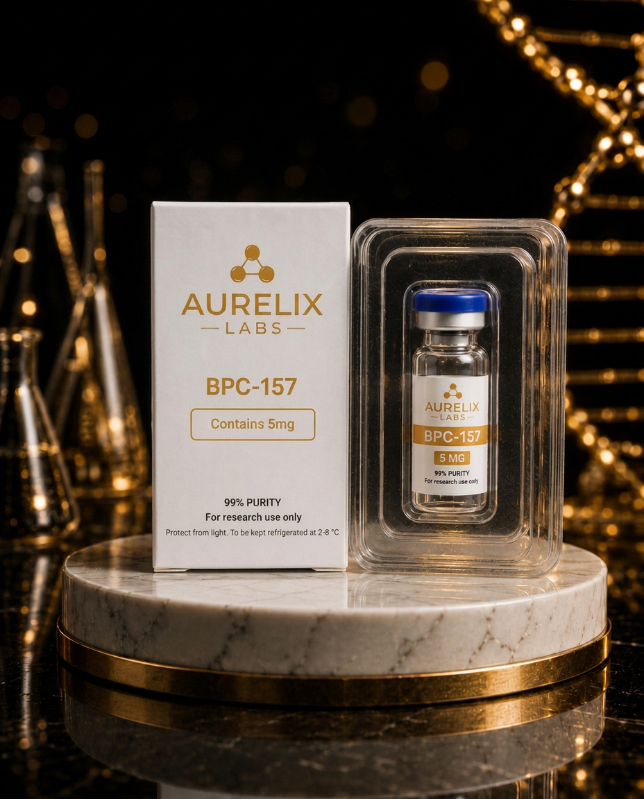 BPC-157 5 mg — balenie a ampulka AURELIX LABS